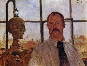 Self-portrait with Skeleton